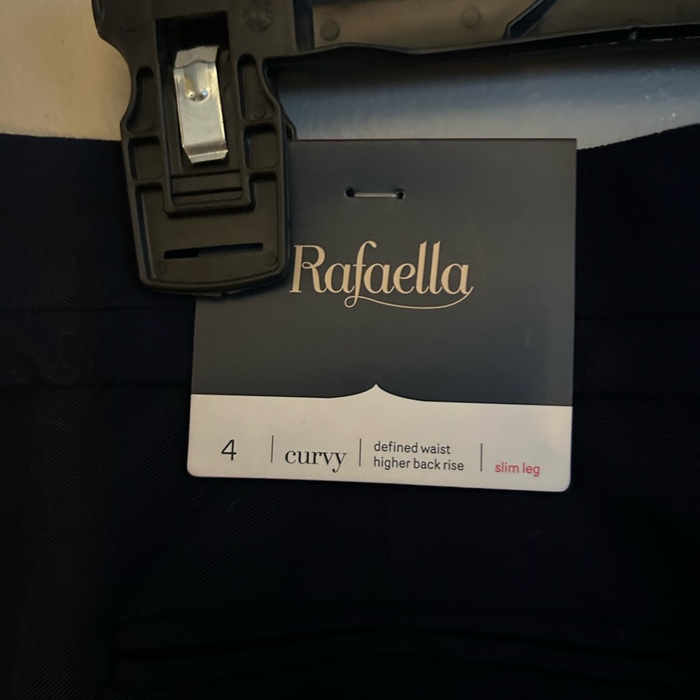 Rafaella Pants - Navy “Curvy Slim Leg” career pants NWT - Picture 12 of 15